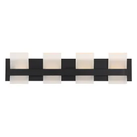 Cambridge 29 In. 4 Lights LED Vanity Light Black Finish