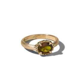 Ceres Ring, Parti Tourmaline, 9kt Yellow Gold