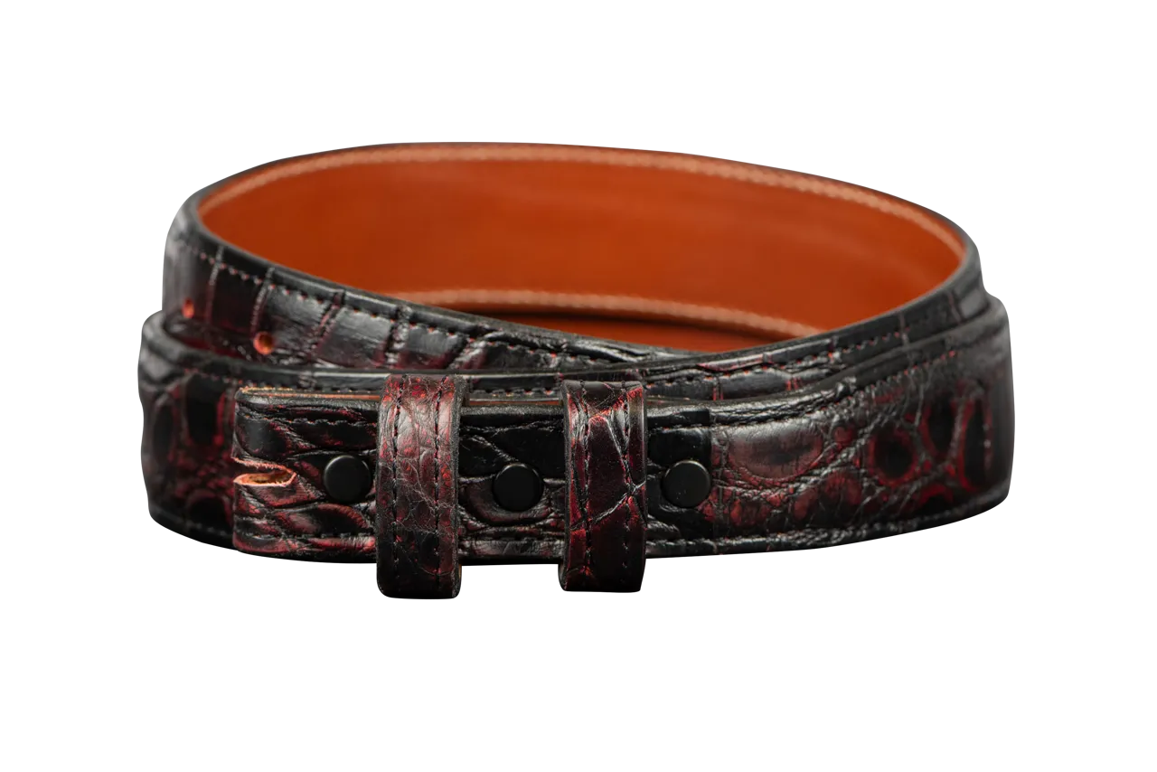 Chacon 1.25" Alligator Tapered Belt Strap