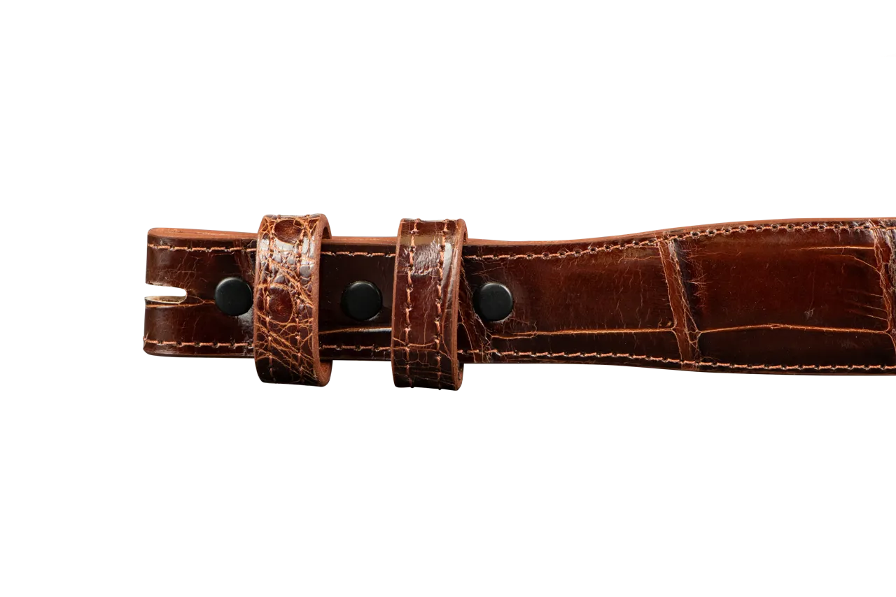 Chacon 1.25" Alligator Tapered Belt Strap