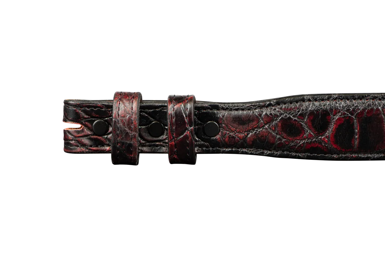 Chacon 1.25" Alligator Tapered Belt Strap