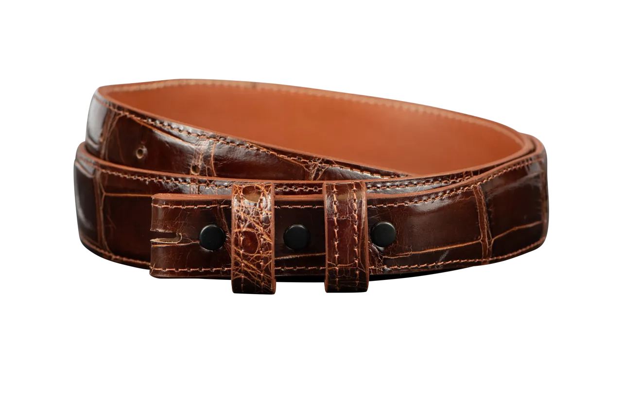 Chacon 1.25" Alligator Tapered Belt Strap