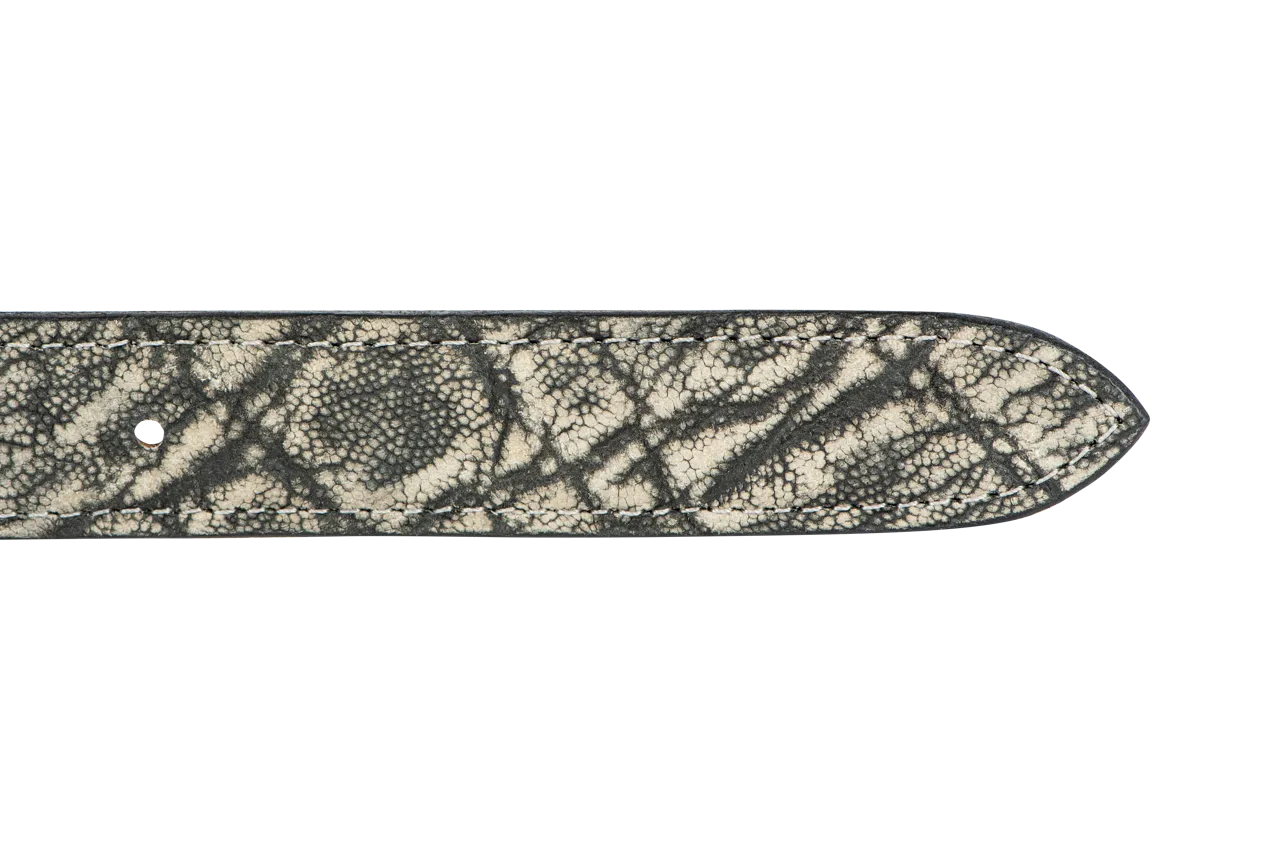 Chacon 1.25" Elephant Tapered Belt Strap - Granite