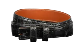 Chacon 1.25" Matte Alligator Tapered Belt Strap