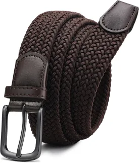CHAOREN Stretch Belts for Men - Braided Elastic Golf Belt for Men 1 3/8"- Gift for Casual Jeans Shorts