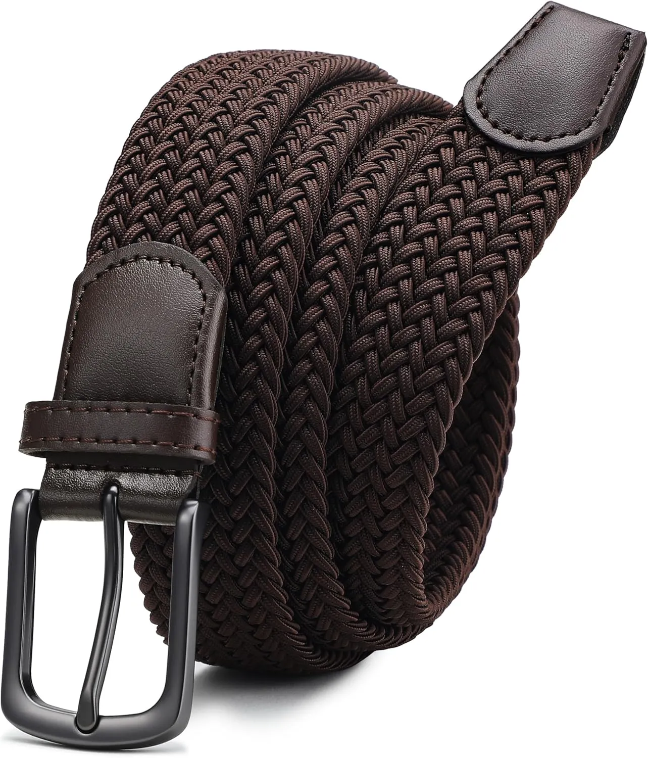 CHAOREN Stretch Belts for Men - Braided Elastic Golf Belt for Men 1 3/8"- Gift for Casual Jeans Shorts