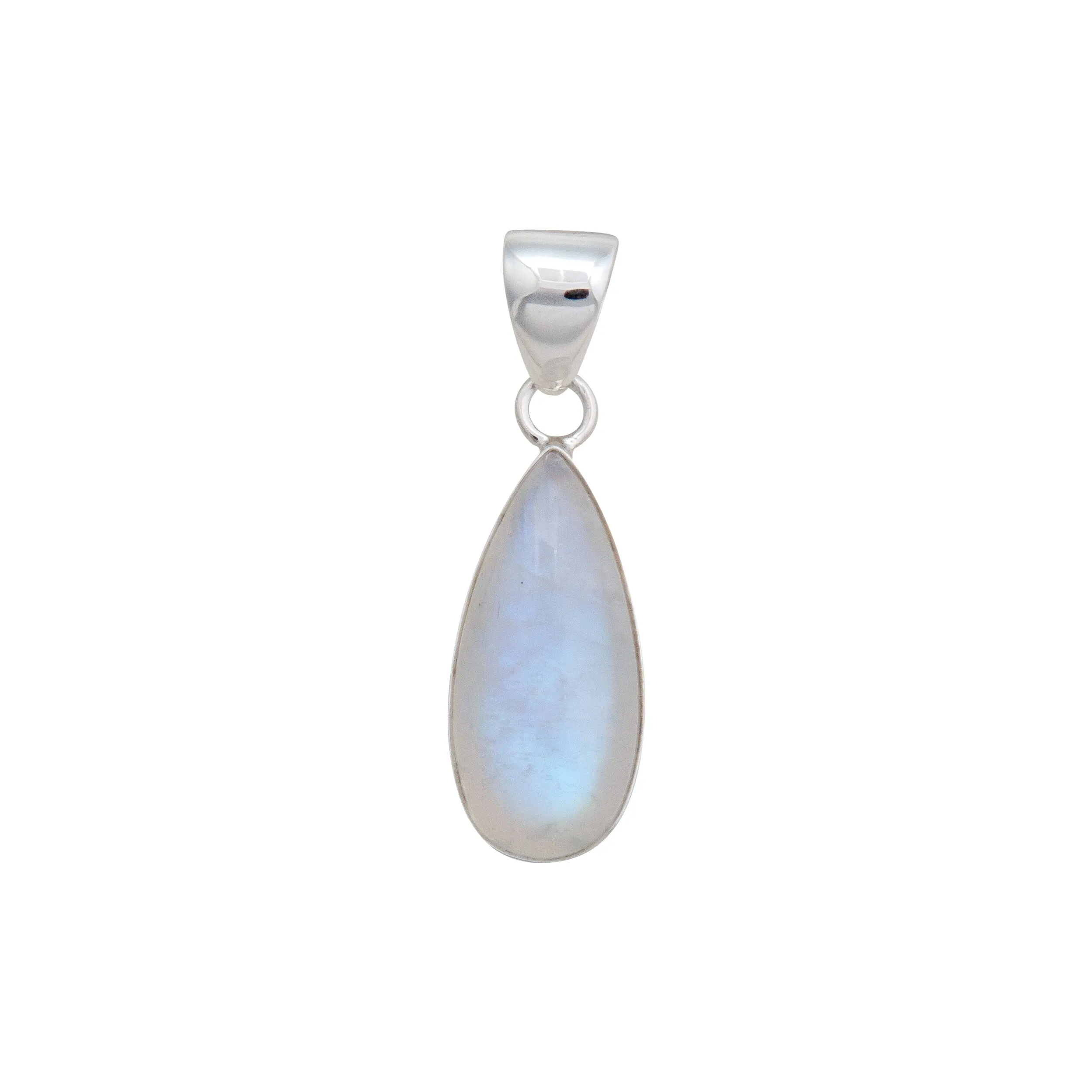 Charles Albert Silver - Rainbow Moonstone Pendant