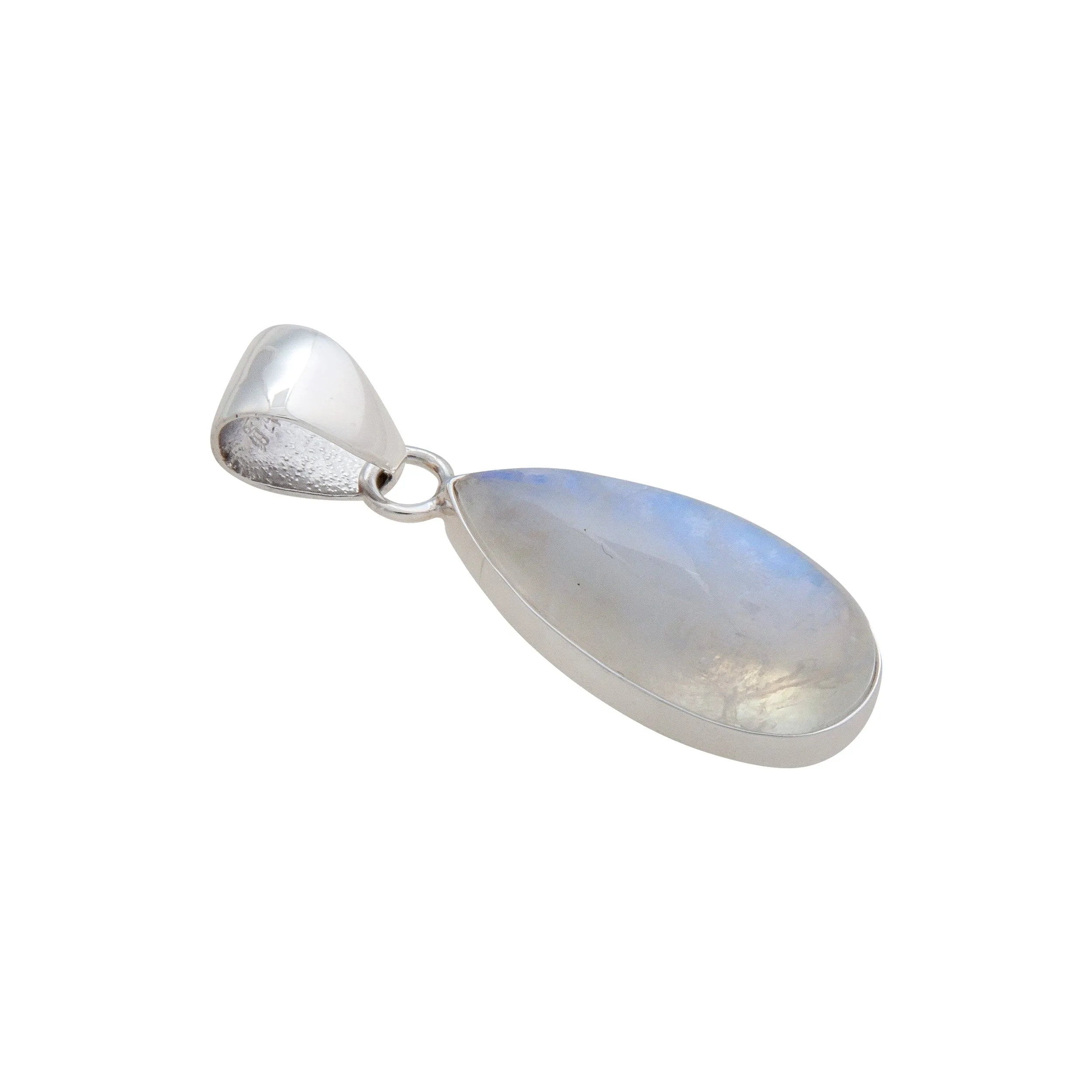 Charles Albert Silver - Rainbow Moonstone Pendant
