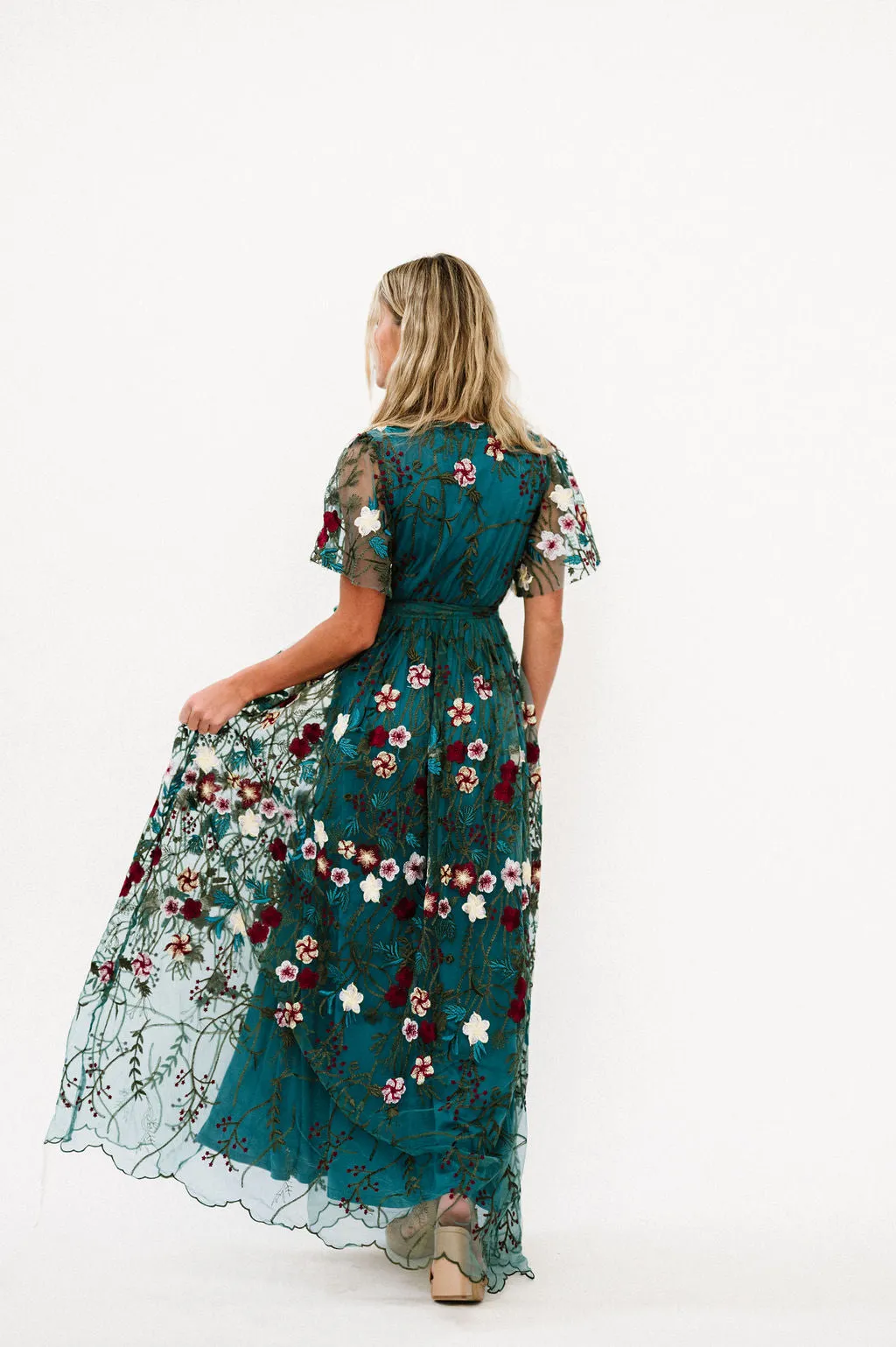 Claya Dress in Emerald