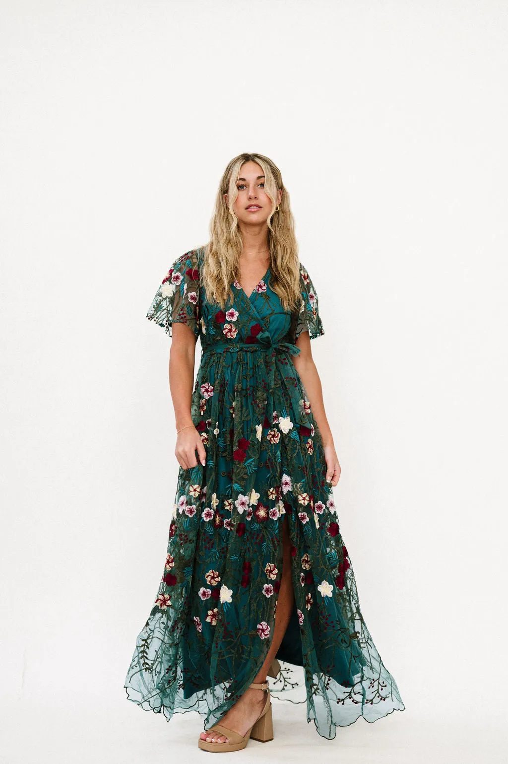 Claya Dress in Emerald