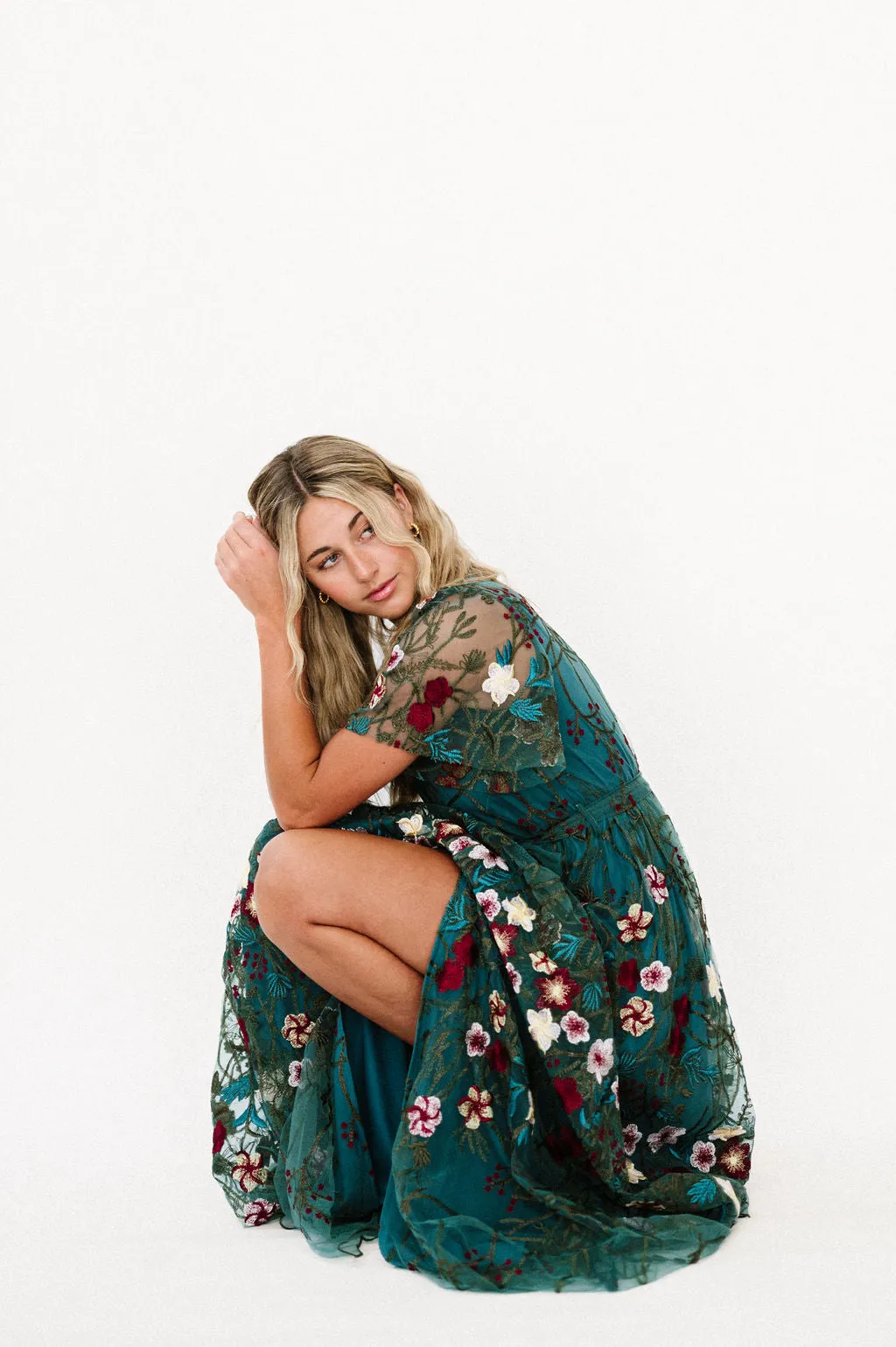 Claya Dress in Emerald