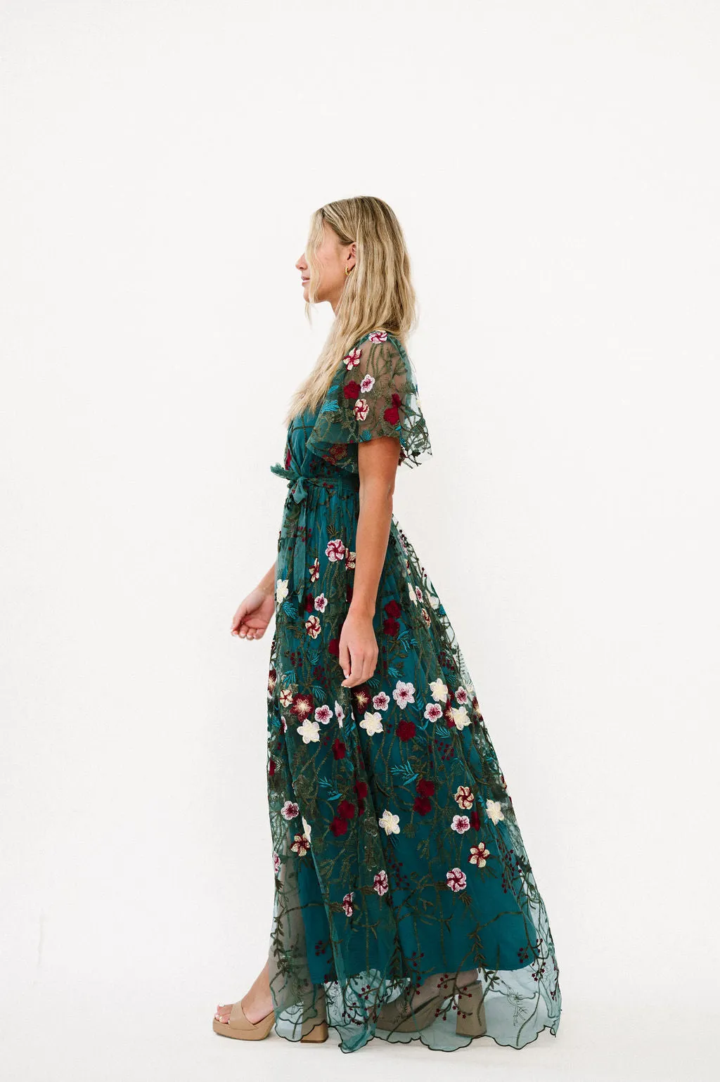 Claya Dress in Emerald