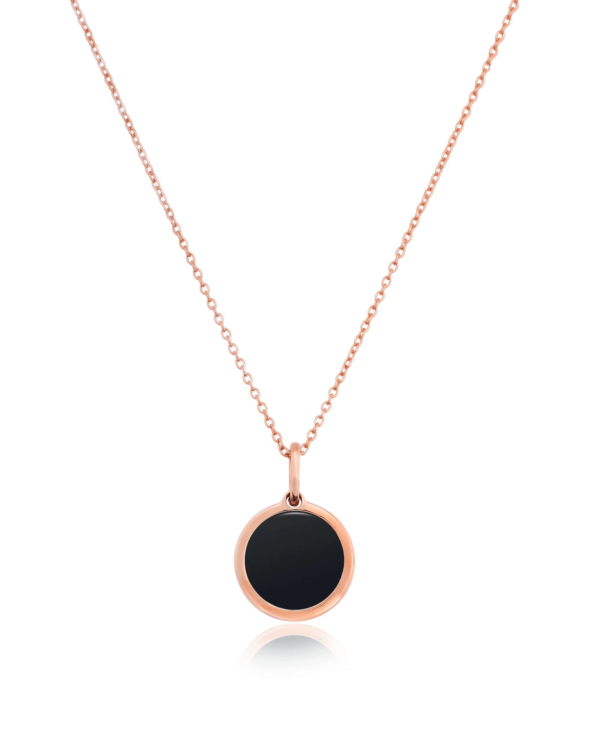 Coin Piece Necklace - 18K Rose Vermeil