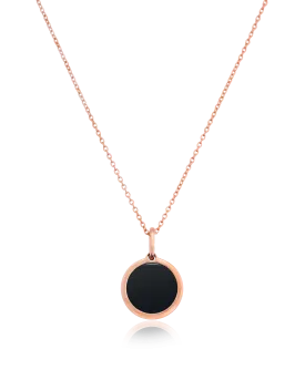 Coin Piece Necklace - 18K Rose Vermeil