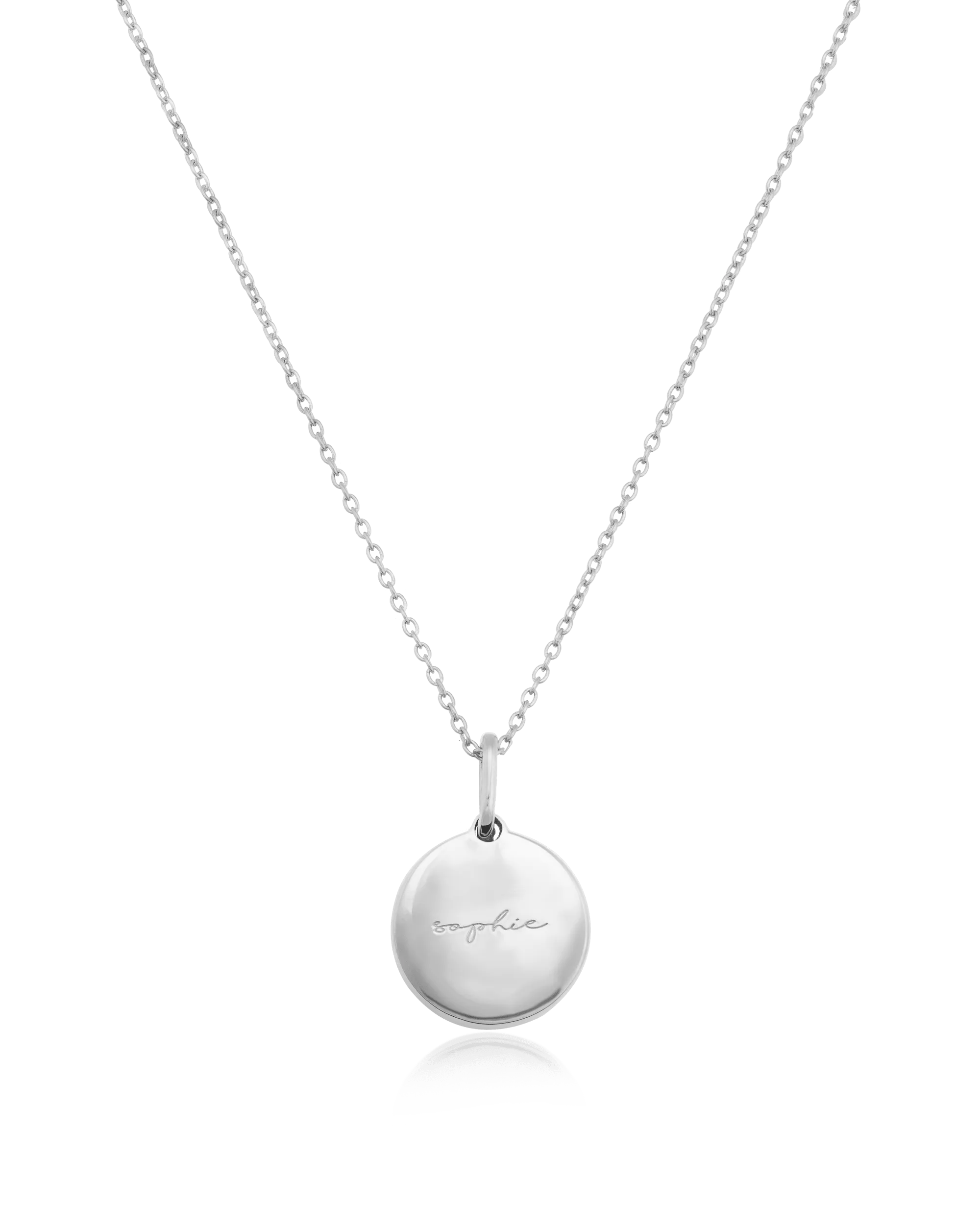 Coin Piece Necklace - 18K Rose Vermeil
