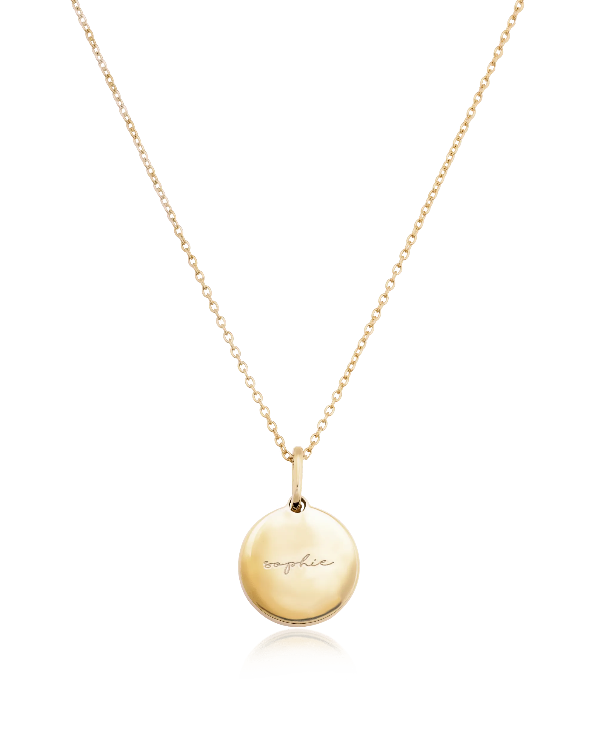 Coin Piece Necklace - 18K Rose Vermeil