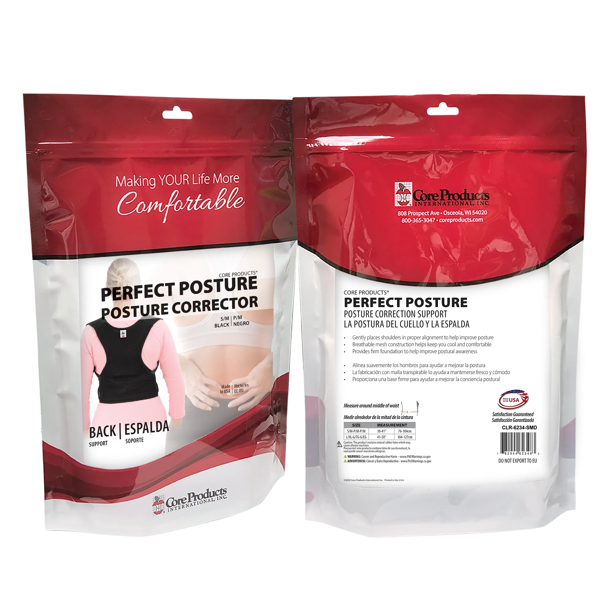 Core Perfect Posture Corrector, Black