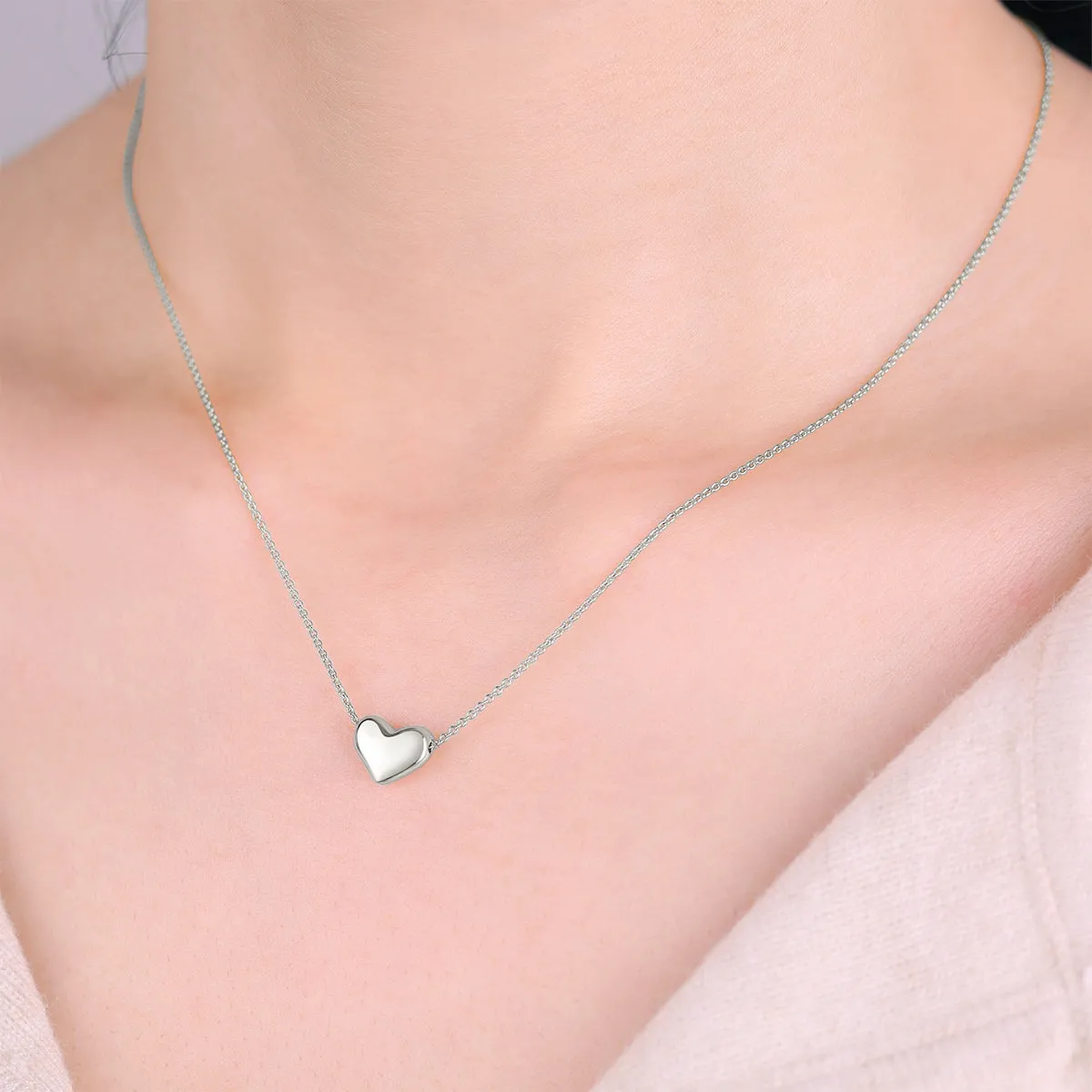 Dainty Bubble Heart Necklace