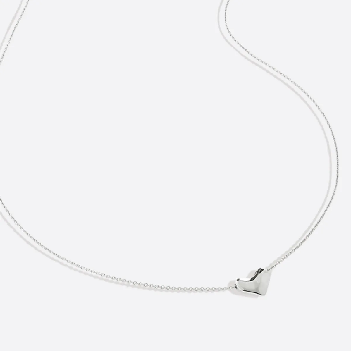 Dainty Bubble Heart Necklace
