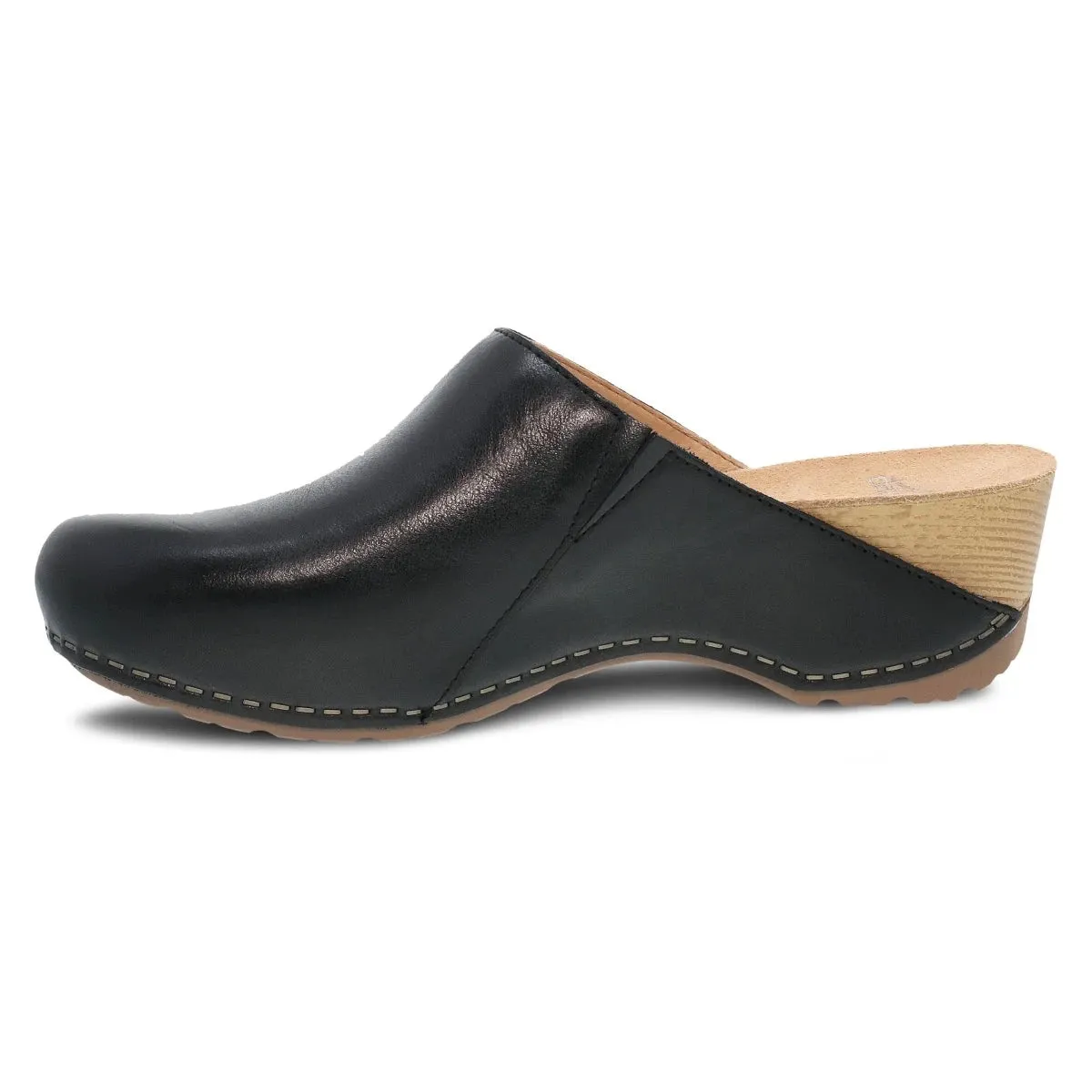 Dansko Talulah Clog - Black Milled Burnished