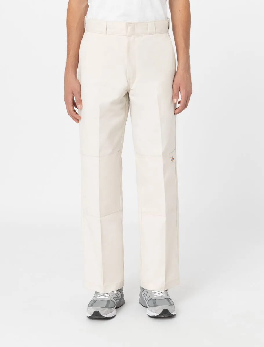 Double Knee Pants White Gray