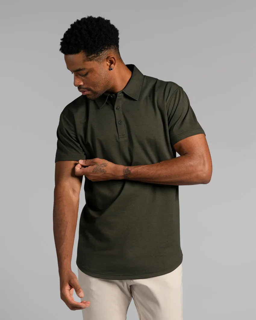 Drop-Cut Polo: BYLT Signature <!-- Size L -->