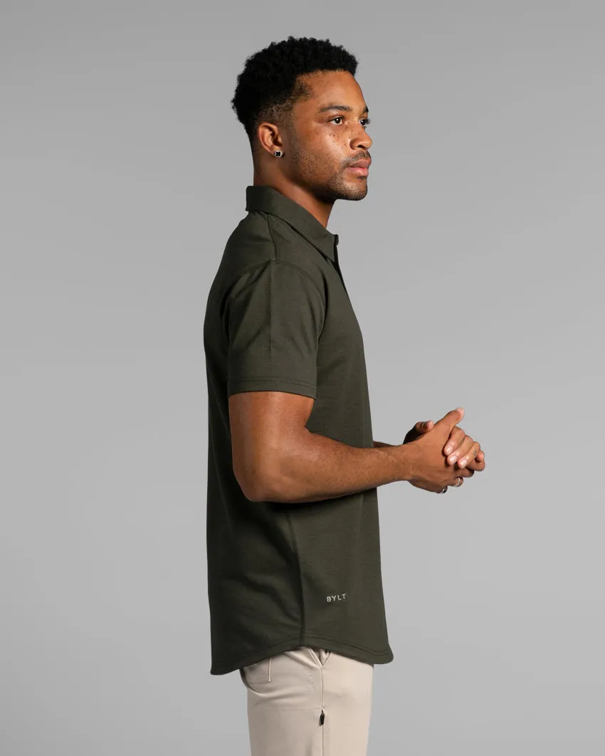 Drop-Cut Polo: BYLT Signature <!-- Size L -->