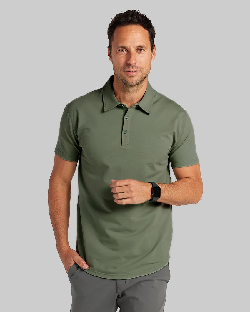 Drop-Cut Polo: BYLT Signature <!-- Size L -->