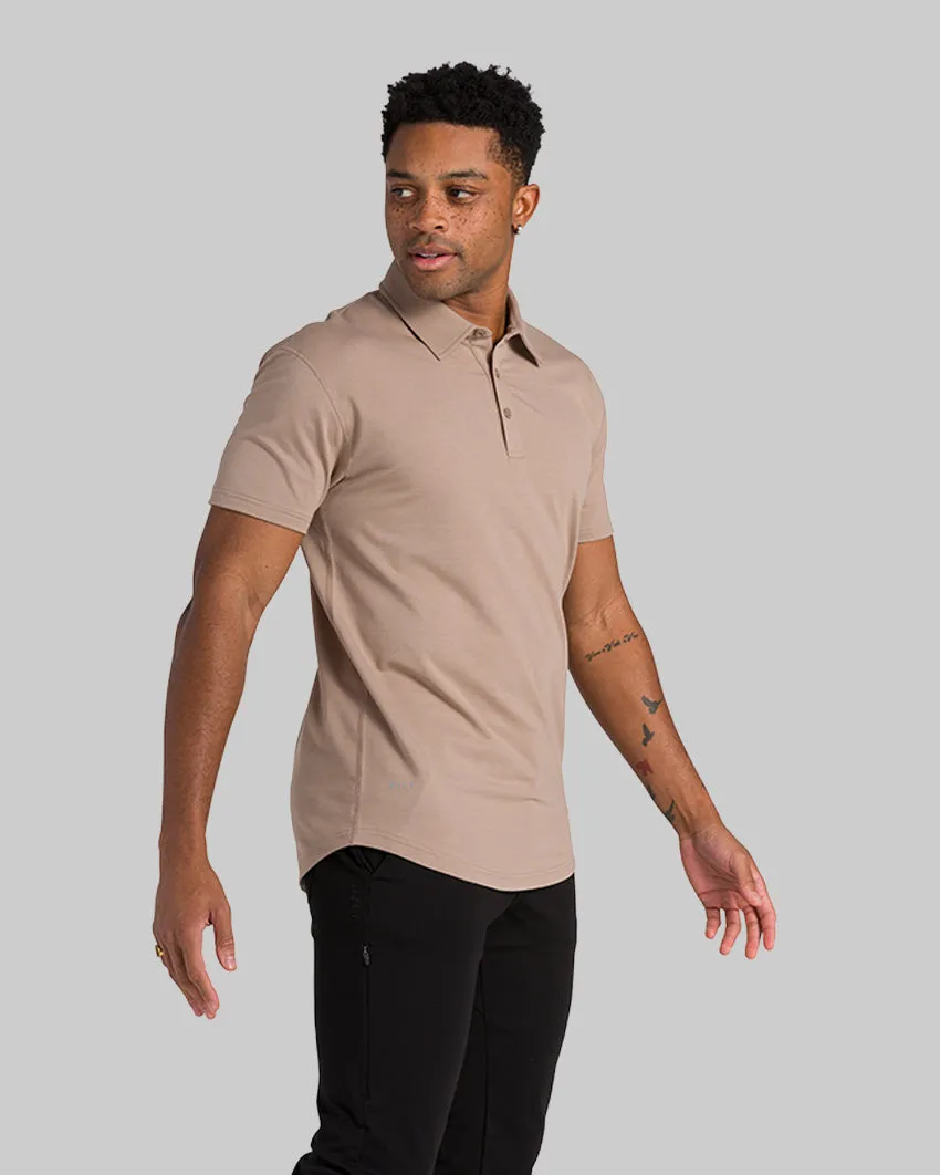 Drop-Cut Polo: BYLT Signature <!-- Size L -->