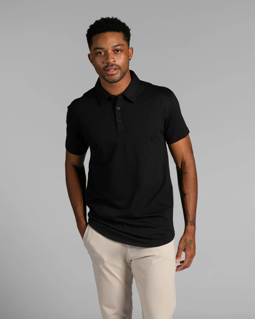Drop-Cut Polo: BYLT Signature <!-- Size L -->