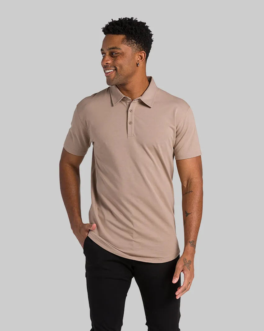 Drop-Cut Polo: BYLT Signature <!-- Size L -->