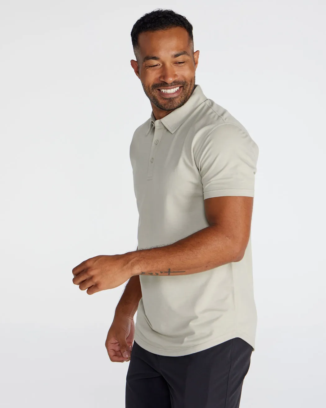 Drop-Cut Polo: BYLT Signature <!-- Size L -->