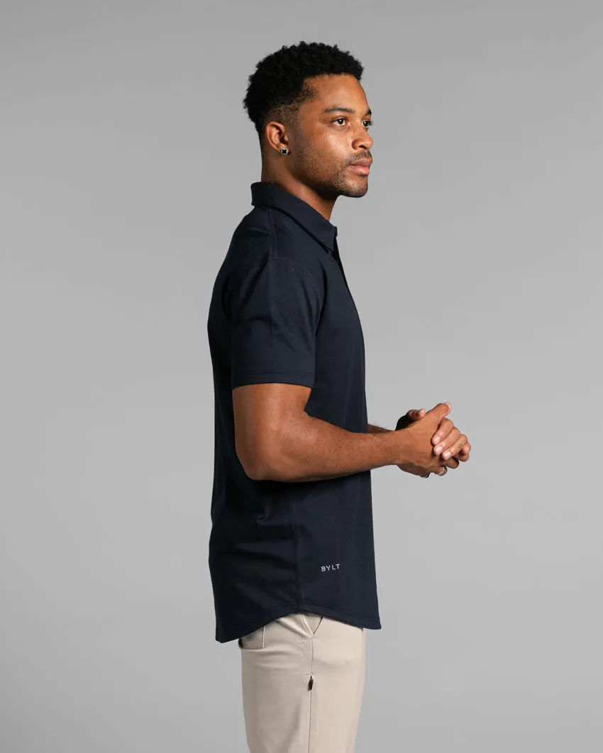 Drop-Cut Polo: BYLT Signature <!-- Size L -->