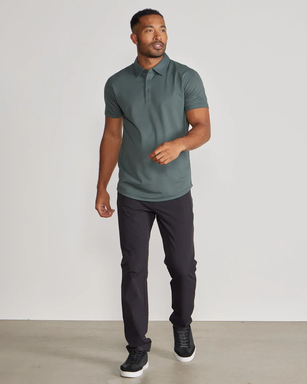 Drop-Cut Polo: BYLT Signature <!-- Size L -->