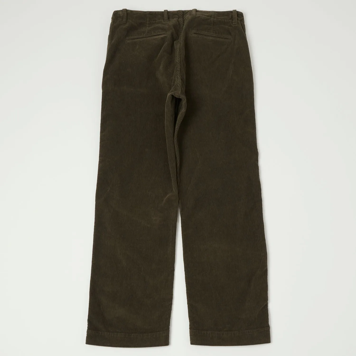 Mens Green Axel 101 Corduroy Trousers by East Harbour Surplus - Stylish & Comfortable