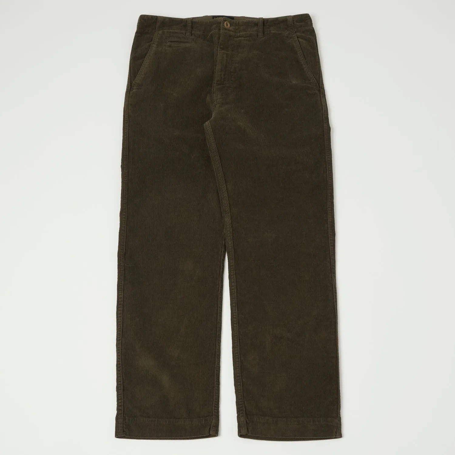 Mens Green Axel 101 Corduroy Trousers by East Harbour Surplus - Stylish & Comfortable