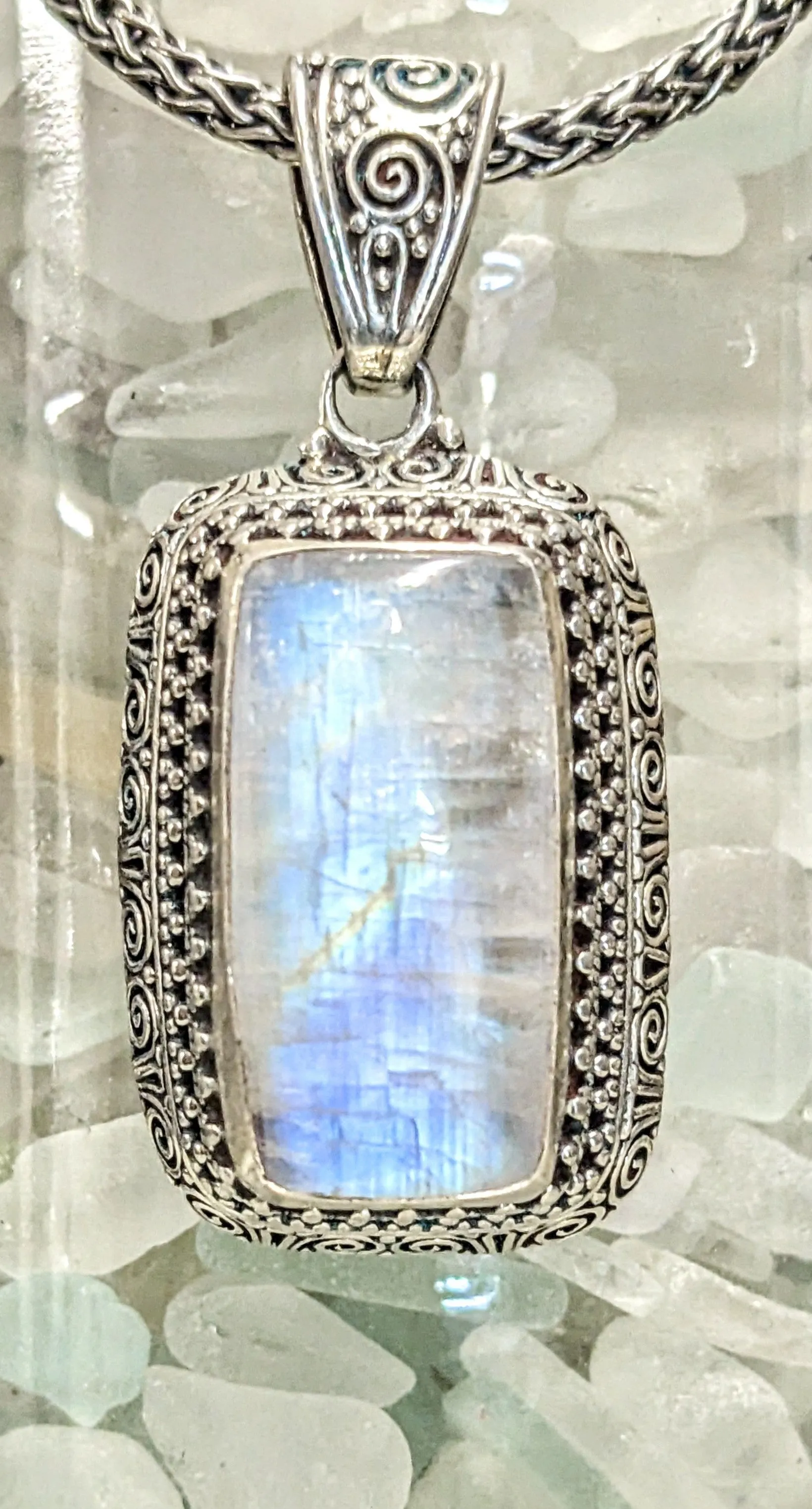 Elegant Statement Moonstone Pendant