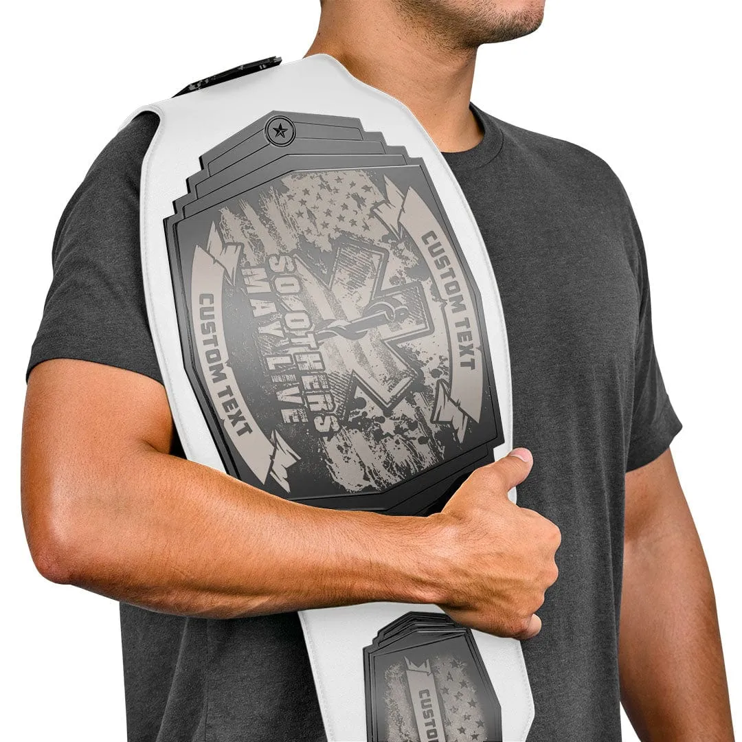 EMS Engraved Championship Belt - Gunmetal Gray