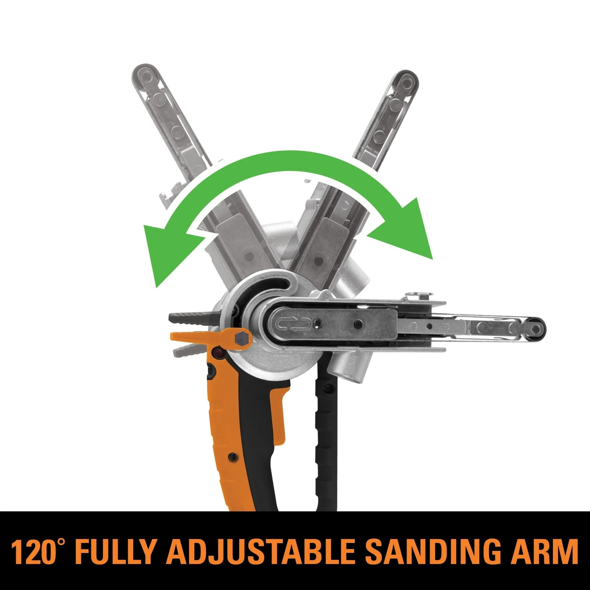 Evolution 400w Electric Thin Belt Sander Power File 230v With 12 Belts Plus Flat & Curved Surface Heads
