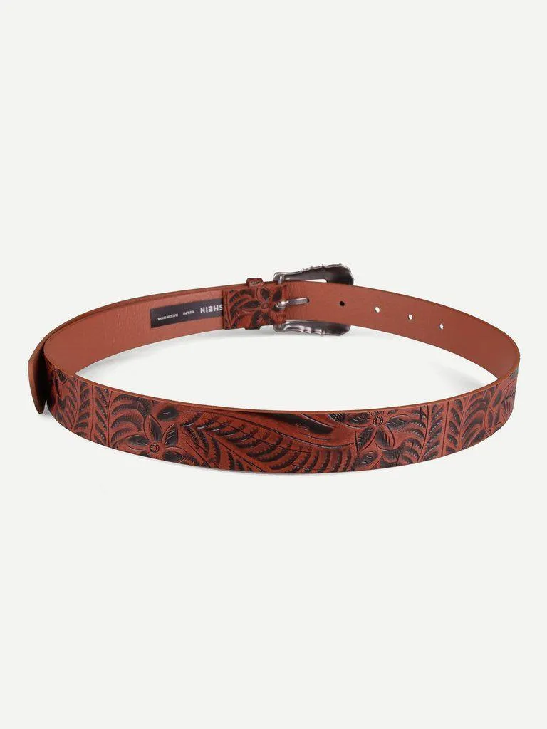 Eyelet Detail Western Belt