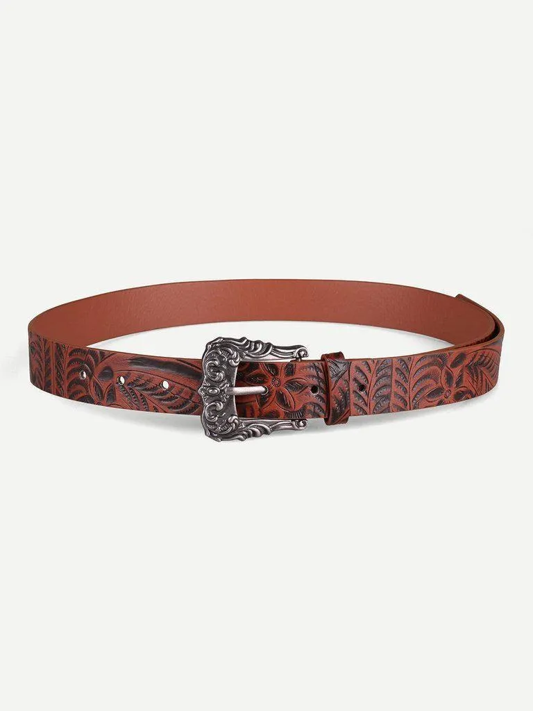 Eyelet Detail Western Belt