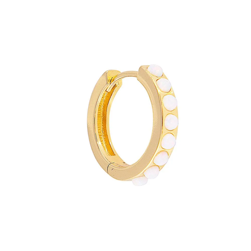Fairley Ivory Opal Crystal Midi Huggies