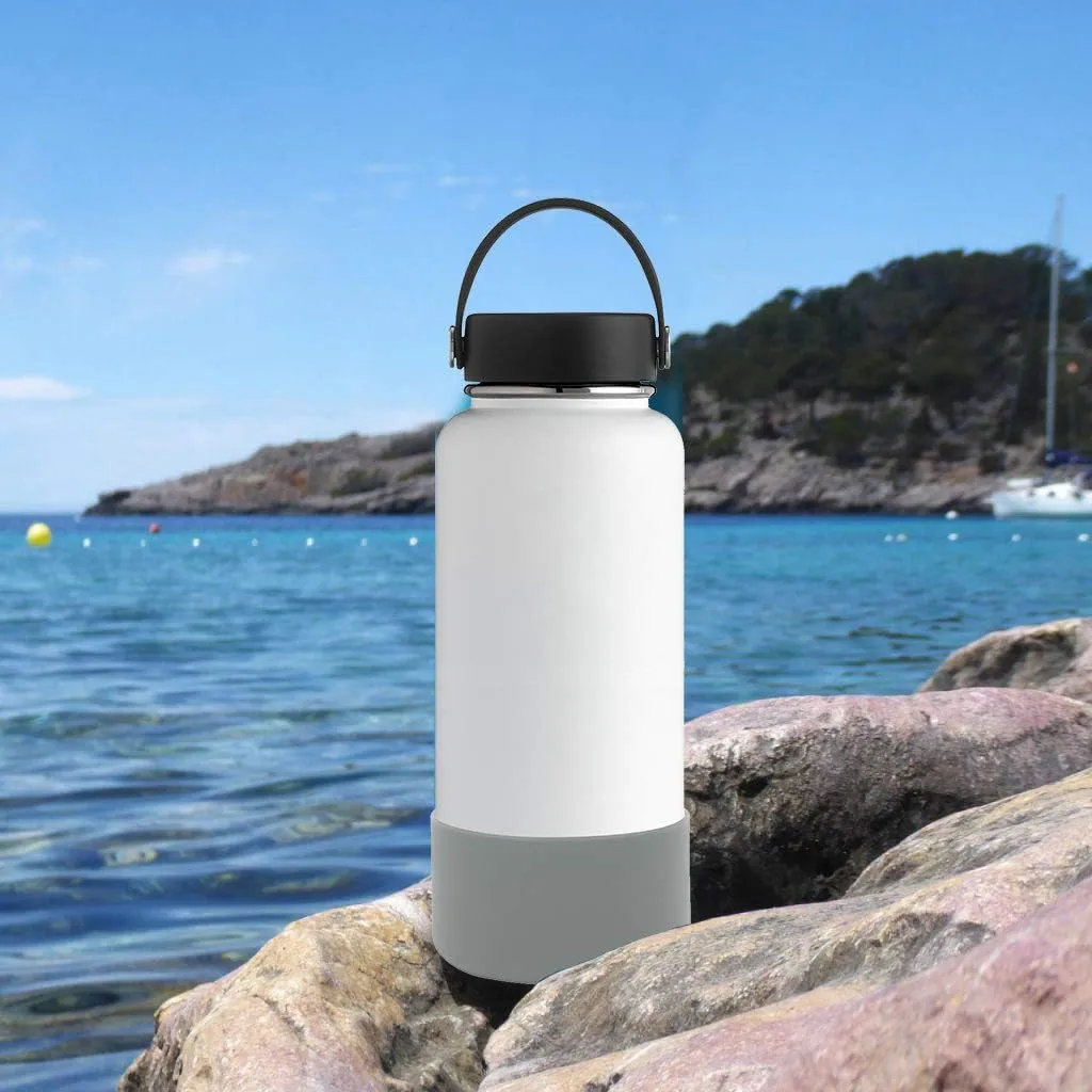 Flaskars Protective Silicone Boot for 12oz - 40 oz Hydroflask Water Bottles Anti-Slip Bottom Stanley Sleeve Cover Bumper