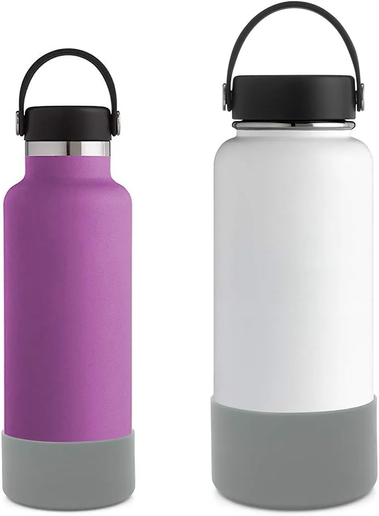 Flaskars Protective Silicone Boot for 12oz - 40 oz Hydroflask Water Bottles Anti-Slip Bottom Stanley Sleeve Cover Bumper