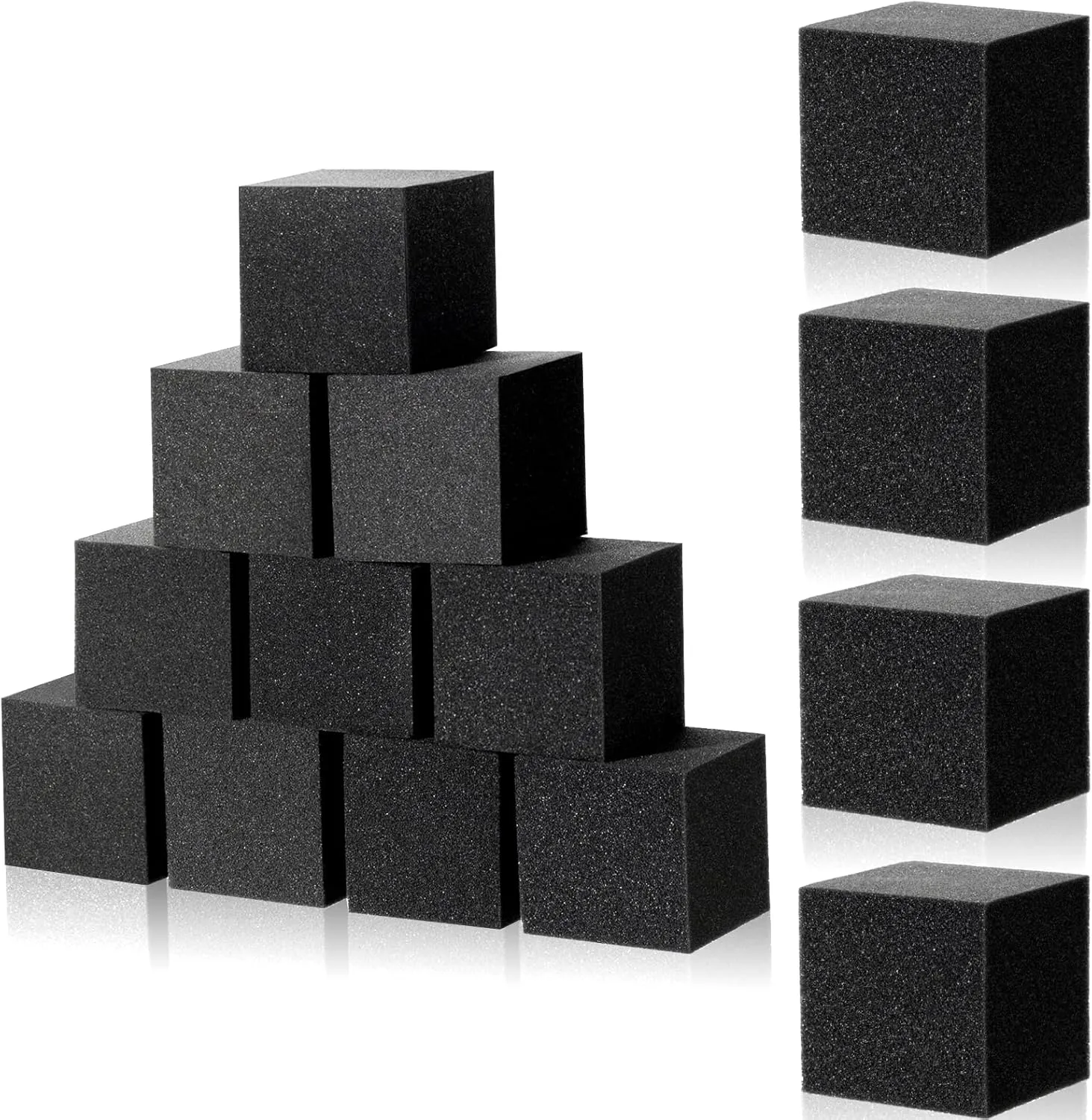 Foam Pit Blocks 4" X 4" X 4" Trampoline Foam Padding Cubes for Gymnastics, Trampoline Arenas, Parkour Courses