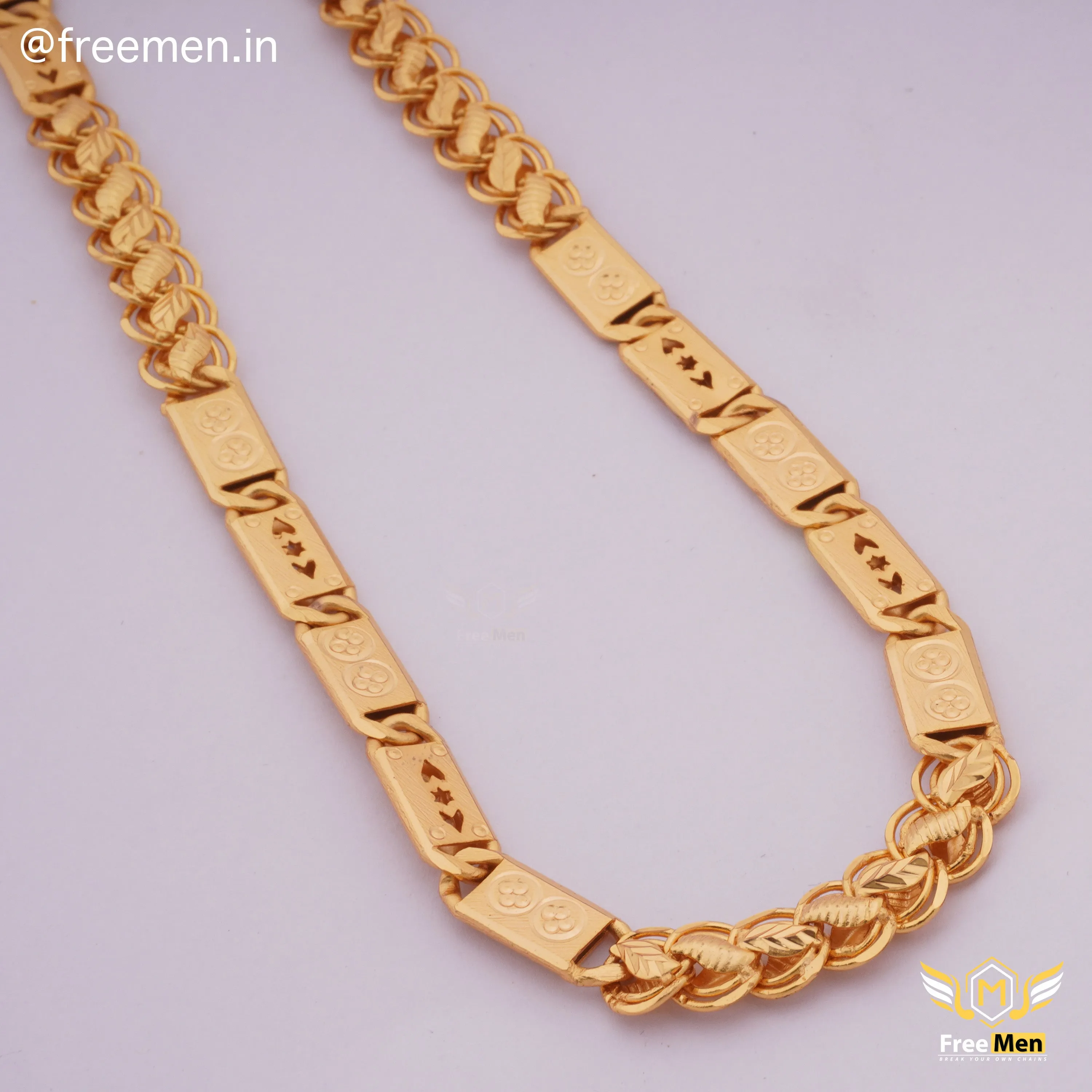 Freemen Fantastic Unique Style Lotus Nawabi Design Chain for Men - FM222