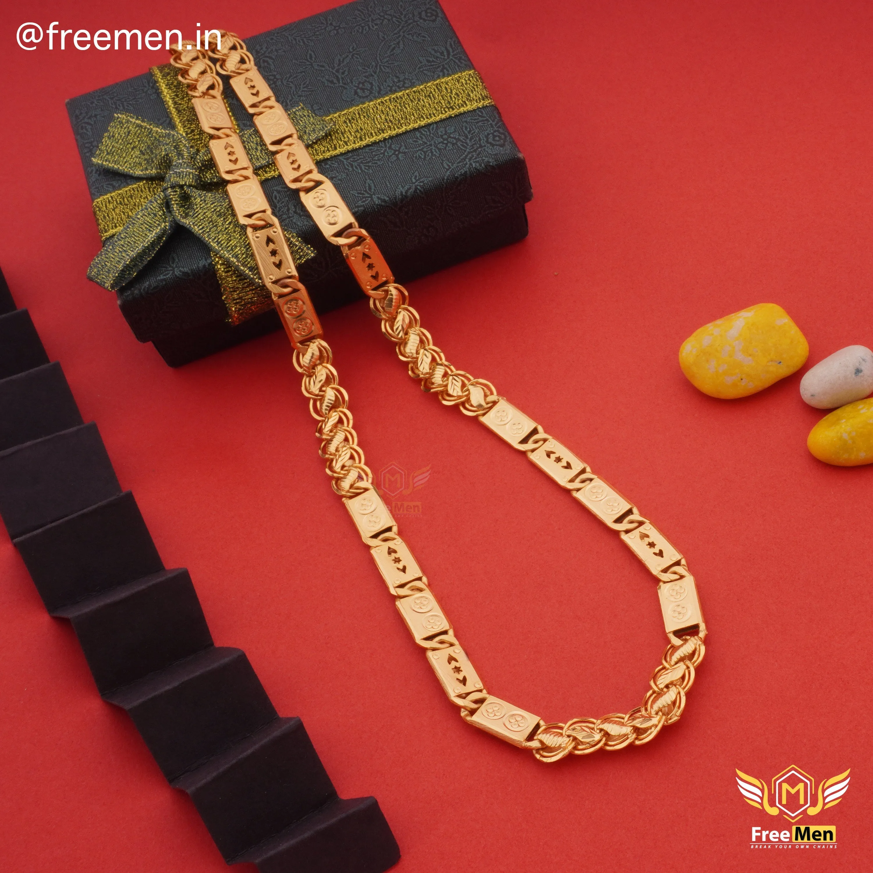 Freemen Fantastic Unique Style Lotus Nawabi Design Chain for Men - FM222