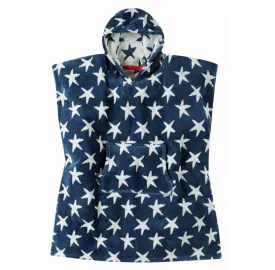 Frugi Havana Hooded Towel - Soft Navy/Starfish