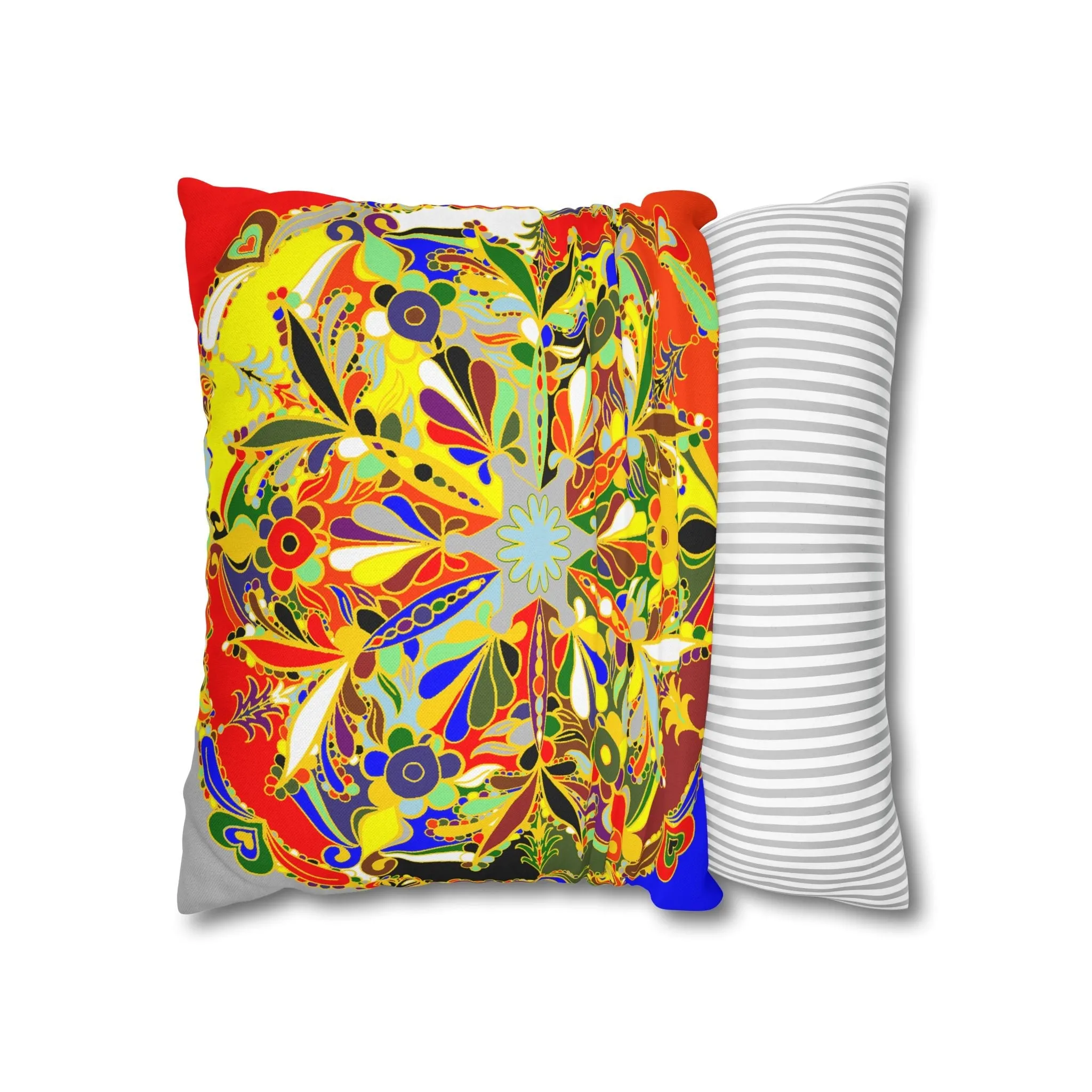Handmade Mandala Design Pillowcase - Christmas Mandala Art