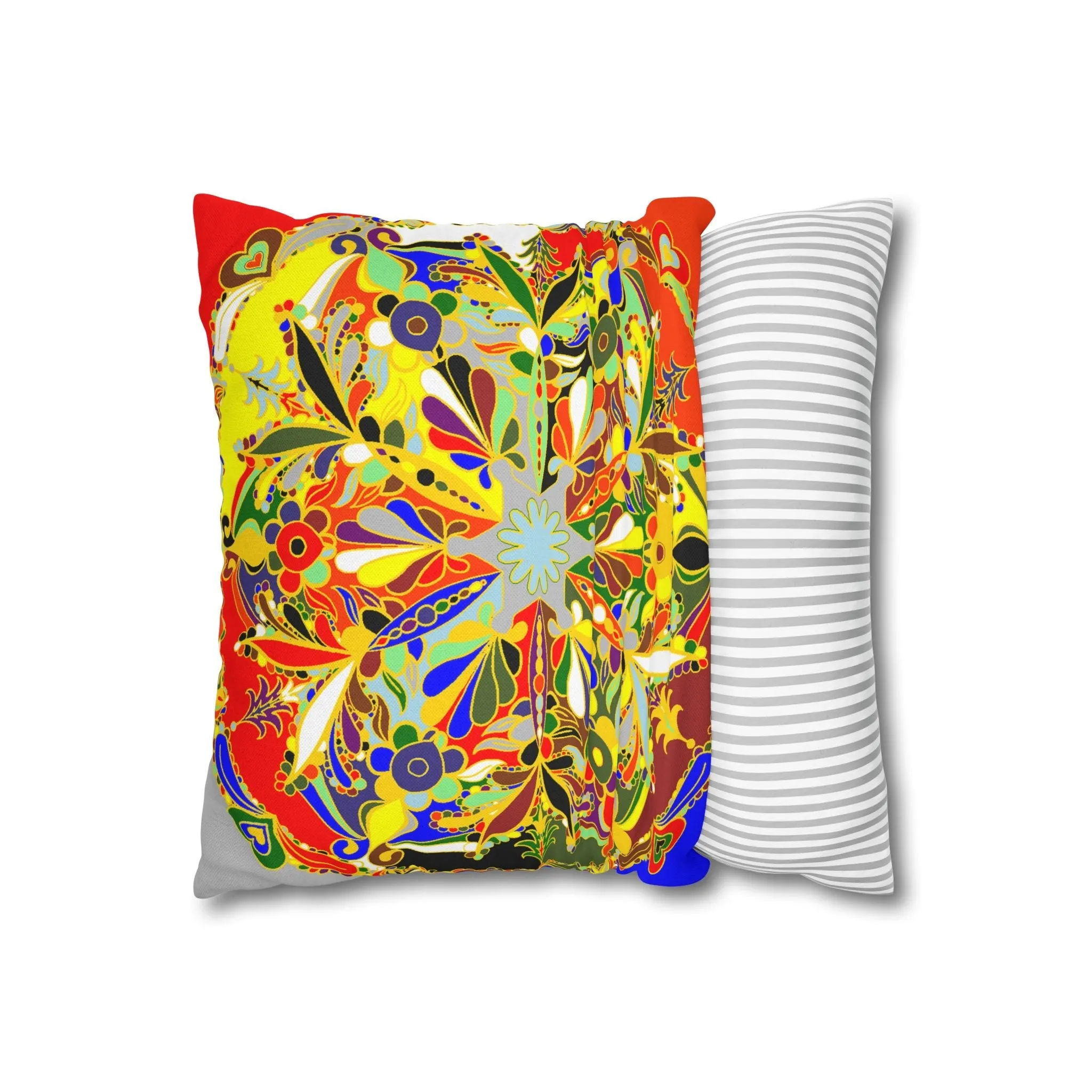 Handmade Mandala Design Pillowcase - Christmas Mandala Art